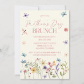 Wildflower Wilde Bloem Bloemen Moederdag Brunch Kaart (Voorkant)