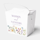 Wildflower Wilde Bloem Bloemen Tuin Bruiloft Bedankdoosjes (Achterkant)