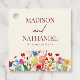 Wildflower Wilde Bloem Bloemen Tuin Bruiloft Bedankjes Labels