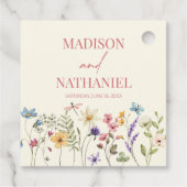 Wildflower Wilde Bloem Bloemen Tuin Bruiloft Bedankjes Labels (Achterkant)