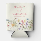 Wildflower Wilde Bloem Bloemen Tuin Bruiloft Blikjeskoeler (Voorkant)