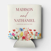 Wildflower Wilde Bloem Bloemen Tuin Bruiloft Blikjeskoeler (Achterkant)