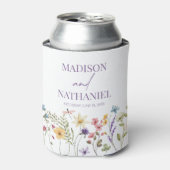 Wildflower Wilde Bloem Bloemen Tuin Bruiloft Blikjeskoeler (Blikje Voorkant)