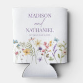 Wildflower Wilde Bloem Bloemen Tuin Bruiloft Blikjeskoeler (Achterkant)