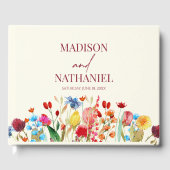 Wildflower Wilde Bloem Bloemen Tuin Bruiloft Gastenboek (Voorkant)