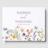 Wildflower Wilde Bloem Bloemen Tuin Bruiloft Gastenboek (Voorkant)