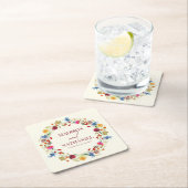 Wildflower Wilde Bloem Bloemen Tuin Bruiloft Kartonnen Onderzetters (Insitu)