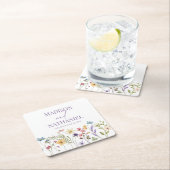 Wildflower Wilde Bloem Bloemen Tuin Bruiloft Kartonnen Onderzetters (Insitu)