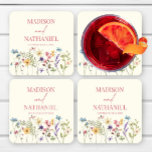 Wildflower Wilde Bloem Bloemen Tuin Bruiloft Kartonnen Onderzetters<br><div class="desc">Dit zijn Wildflower Wild Flower Floral Garden Wedding Paper Onderzetters!</div>