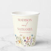 Wildflower Wilde Bloem Bloemen Tuin Bruiloft Papieren Bekers (Voorkant)