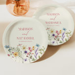 Wildflower Wilde Bloem Bloemen Tuin Bruiloft Papieren Bordje<br><div class="desc">Dit zijn Wildflower Wild Flower Floral Garden Wedding Paper Borden!</div>