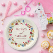 Wildflower Wilde Bloem Bloemen Tuin Bruiloft Papieren Bordje (Feest)