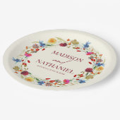 Wildflower Wilde Bloem Bloemen Tuin Bruiloft Papieren Bordje (Gekanteld)