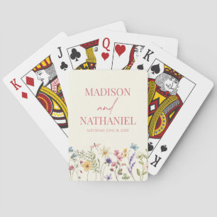 Wildflower Wilde Bloem Bloemen Tuin Bruiloft Pokerkaarten
