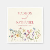 Wildflower Wilde Bloem Bloemen Tuin Bruiloft Servet (Voorkant)
