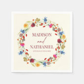 Wildflower Wilde Bloem Bloemen Tuin Bruiloft Servet (Voorkant)