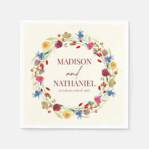 Wildflower Wilde Bloem Bloemen Tuin Bruiloft Servet