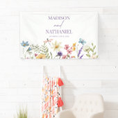 Wildflower Wilde Bloem Bloemen Tuin Bruiloft Spandoek (Insitu)