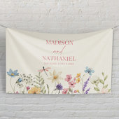 Wildflower Wilde Bloem Bloemen Tuin Bruiloft Spandoek