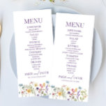 Wildflower Wilde Bloem Bloemen Tuin Bruiloft Voeds Menu<br><div class="desc">Dit is een Wildflower Wild Bloemen Tuin Bruiloft menu.</div>
