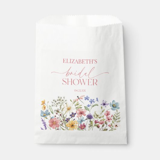 Wildflower Wilde Bloem Bloemen Vrijgezellenfeest Bedankzakje (Voorkant)