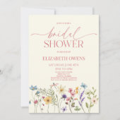 Wildflower Wilde Bloem Bloemen Vrijgezellenfeest Kaart (Voorkant)