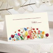 Wildflower Wilde Bloemen Bloemen Bloemen Bruiloft Plaatskaartje