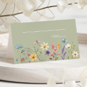 Wildflower Wilde Bloemen Bloemen Bloemen Bruiloft Plaatskaartje