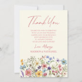 Wildflower Wilde Bloemen Bloemen Bloemen Tuin Aang Bedankkaart (Voorkant)