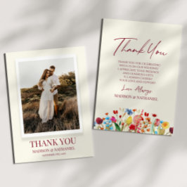 Wildflower Wilde Bloemen Bloemen Bloemen Tuin Aang Bedankkaart