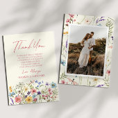 Wildflower Wilde Bloemen Bloemen Bloemen Tuin Aang Bedankkaart