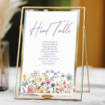 Wildflower Wilde Bloemen Bloemen Bloemen Tuin Brui Kaart<br><div class="desc">Dit is een Wildflower Wilde Bloemen Bloemen Tuin Bruiloft Hoofd Tafel Teken w / Namen!</div>