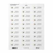Wildflower Wilde Eend Huwelijk Retouradres  Etiket (Full Sheet)