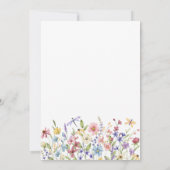 Wildflower Wildly in Love Vrijgezellenfeest Kaart (Achterkant)