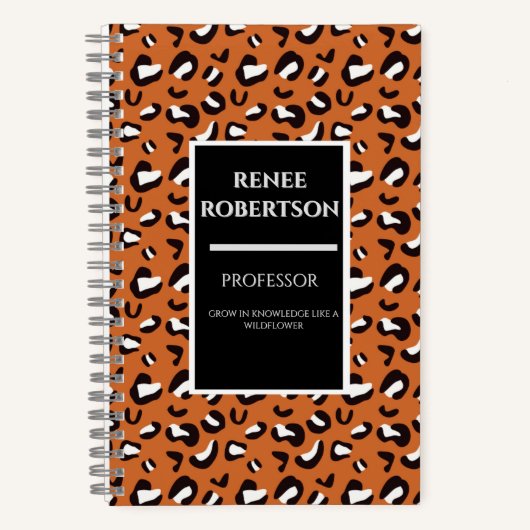 Wildflower Wisdom: een vet Notitieboek voor het kw (Voorkant)