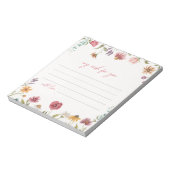 Wildflower Wish Notecards | Wildbloem Notitieblok (Linkerzijde)