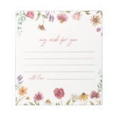 Wildflower Wish Notecards | Wildbloem Notitieblok (Voorkant)