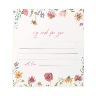 Wildflower Wish Notecards   Wildbloem Notitieblok