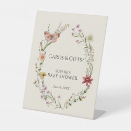 Wildflower Wishes Baby in Bloom Kaarten & Geschenk Reclamebord Met Voetstuk