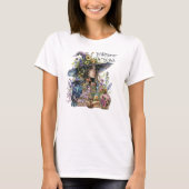 Wildflower Witch T-shirt – Bloemrijke heksenkunst (Voorkant)