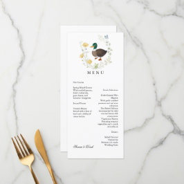 Wildflower woerd-eend trouwfeest menu