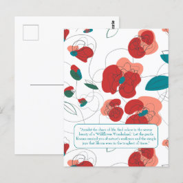 Wildflower Wonderland | Gestileerde Bloemen patroo Briefkaart