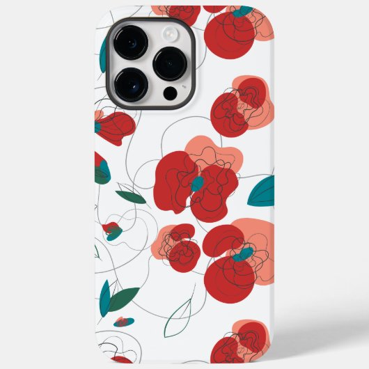 Wildflower Wonderland | Gestileerde Bloemen patroo Case-Mate iPhone Case (Achterkant)