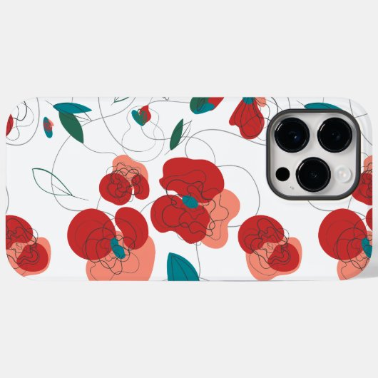 Wildflower Wonderland | Gestileerde Bloemen patroo Case-Mate iPhone Case (Achterkant (horizontaal))