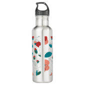 Wildflower Wonderland | Gestileerde Bloemen patroo Waterfles (Achterkant)