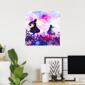 Wildflower Wonderland Waterverf Poster (Thuiskantoor)