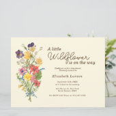 Wildflower Woodland Baby Shower  Kaart (Staand voorkant)