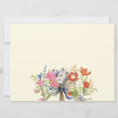 Wildflower Woodland Baby Shower  Kaart (Achterkant)