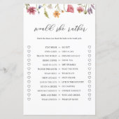 Wildflower Would She Rather Bruiloftsspel (Voorkant)