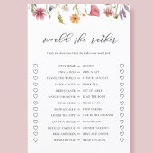 Wildflower Would She Rather Bruiloftsspel